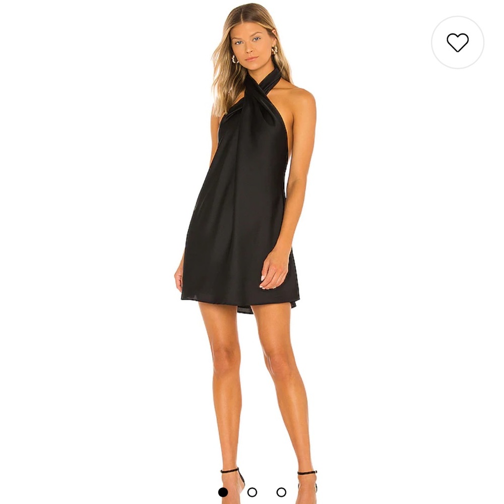 Show Me Your Mumu black halter mini dress